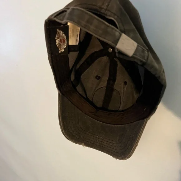 Harley-Davidson Black and Orange Logo Cap - Picture 2 of 2